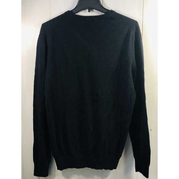 Men’s Gap Cashmere & Cotton Blend V-neck Dark Navy Blue Sweater Sz Large - Picture 10 of 10